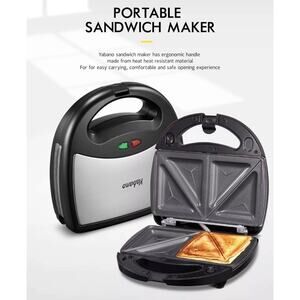 Yabano 3 in 1 Morning Meal Station Waffle Maker Sandwich Maker Grill New In Box